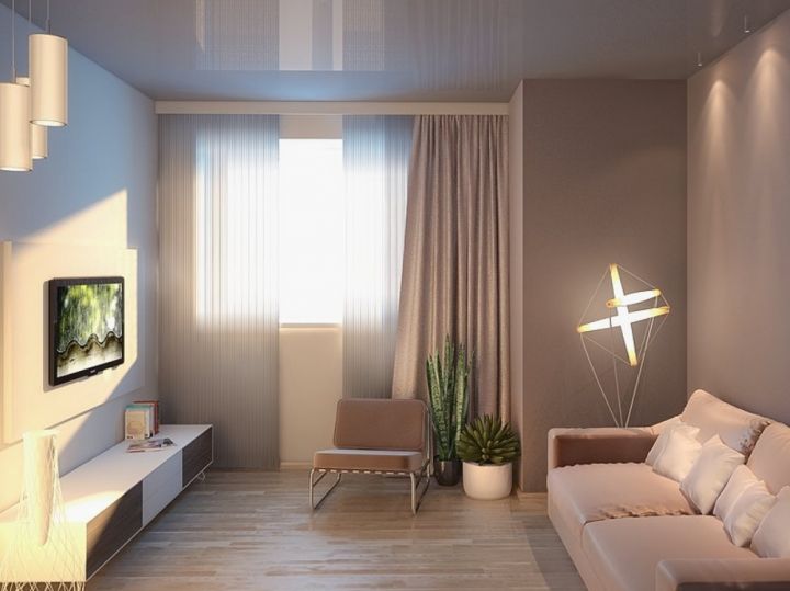 Дизайн интерьера однокомнатной квартиры в ЖК Достояние