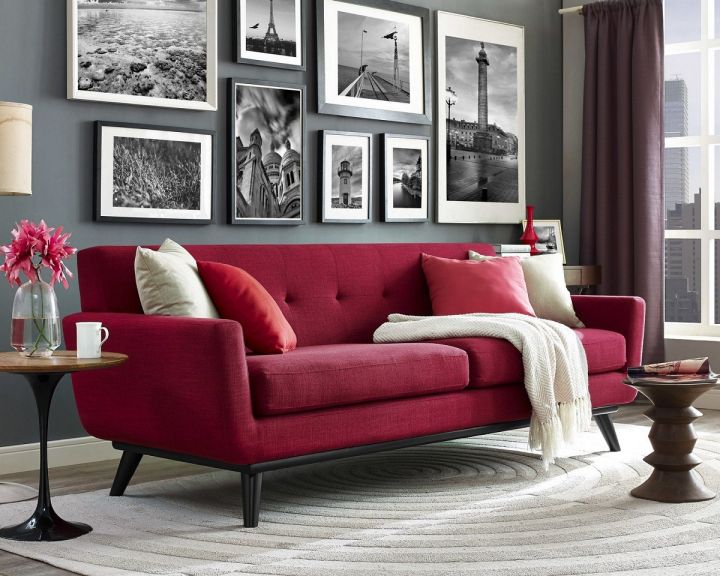Бордовый цвет в интерьере: сочетания, бордовый на стенах и в мебели, 50реальных фото