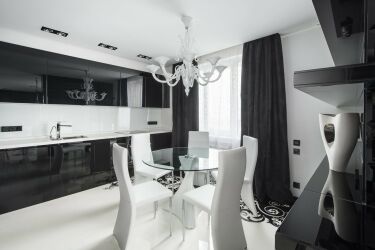 Дизайн черных кухонь