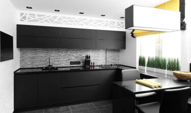 5 советов по дизайну белых кухонь с темной столешницей