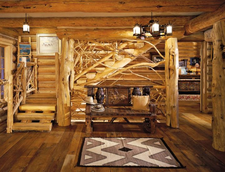Оригинальный интерьер деревянного дома: свежие идеи в 130 фото-примерах