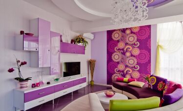 Цвет фуксия в интерьере: сочетания, на стенах и в мебели, 50 реальных фото