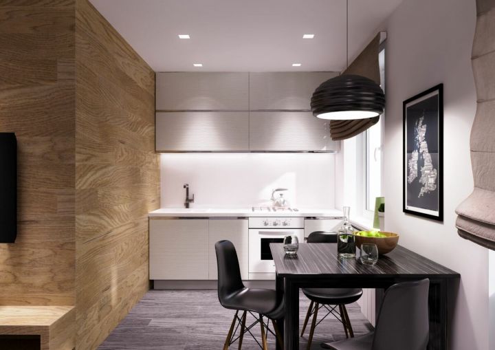 Кухня в современном стиле в квартире