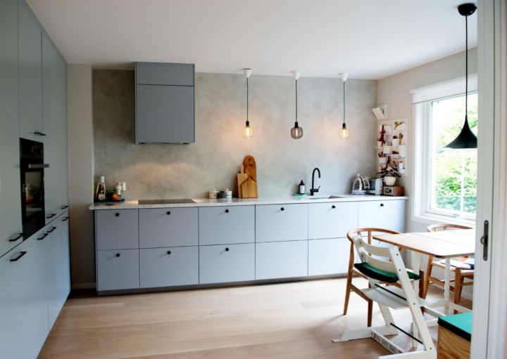 Дизайн кухонь без верхних шкафов