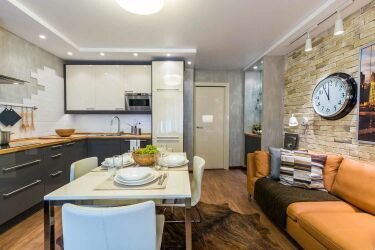 Особенности дизайна кухни-гостиной 19 кв. метров: 23 варианта оформления планировки