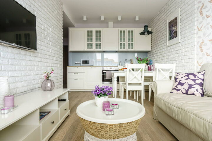 Дизайн кухни-гостиной 18 кв. м: варианты планировки и оформления