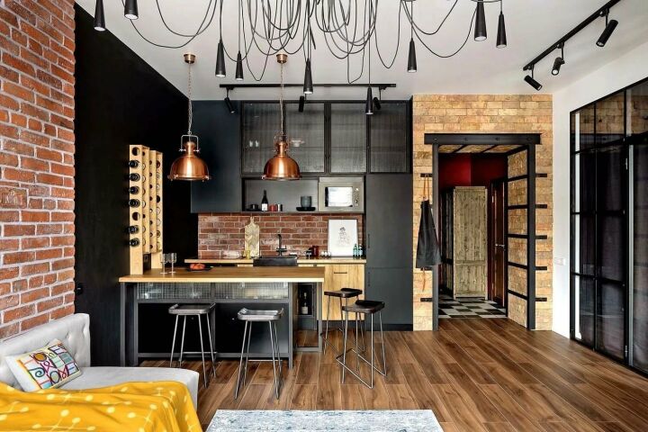 Дизайн кухни-гостиной 19 кв.м: интерьерные стили, зонирование, отделка с фото-примерами