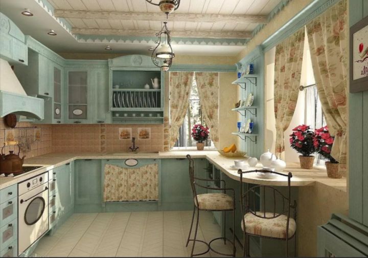 Кухня в частном доме — 17+ фото идей дизайна интерьера