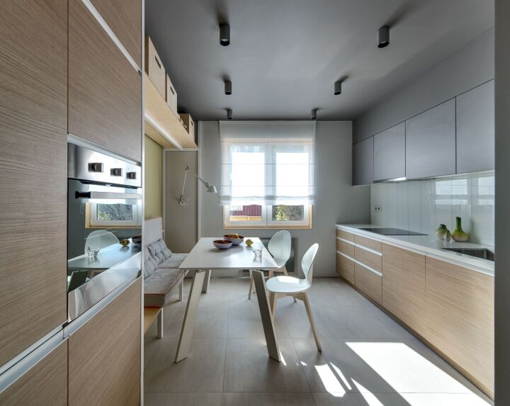 Дизайн кухни гостиной прямоугольной формы (62 фото)