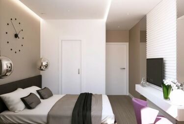 Планировка мебели в комнате с детской кроваткой