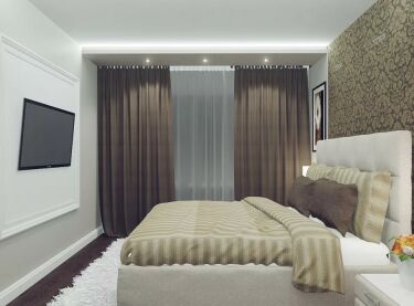 Планировка мебели в комнате с детской кроваткой