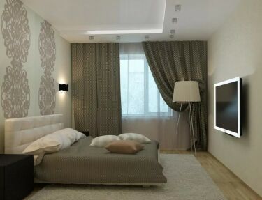 Дизайн спальни 12 кв м в современном стиле