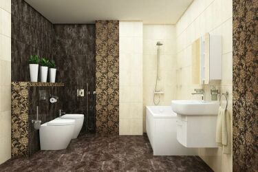 Ванная комната темная дизайн