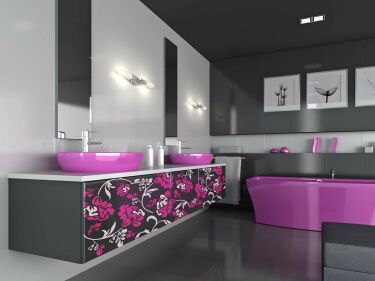 Ванная комната темная дизайн