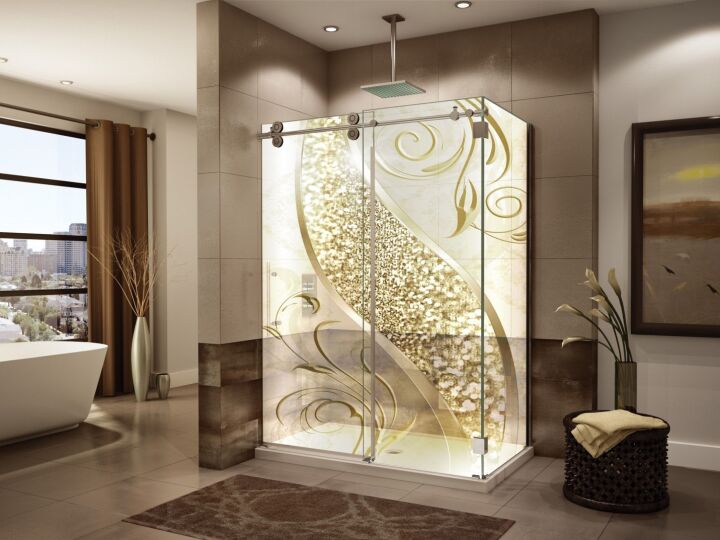 Дизайн ванной комнаты с душевой: фото интерьеров