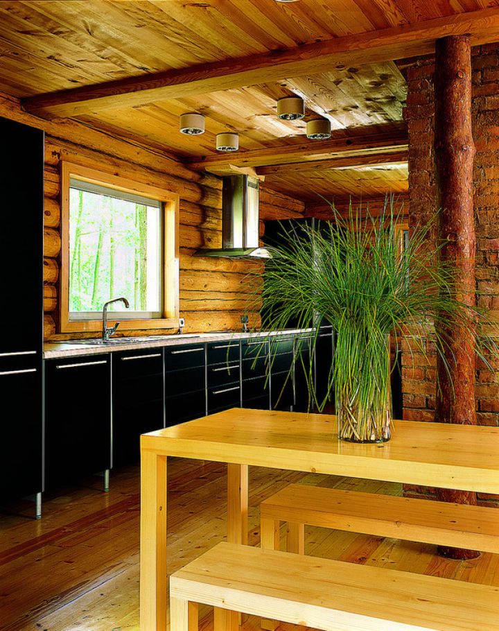 Дизайн интерьера дома из клееного бруса фото - Интернет-журнал Inhomes