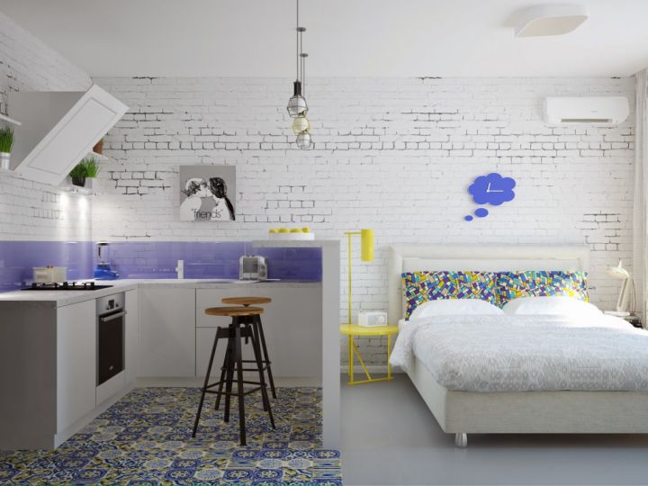Дизайн студии 25 кв м: фото интерьеров реальных квартир | Дизайн, Дизайн дома, Квартирные идеи