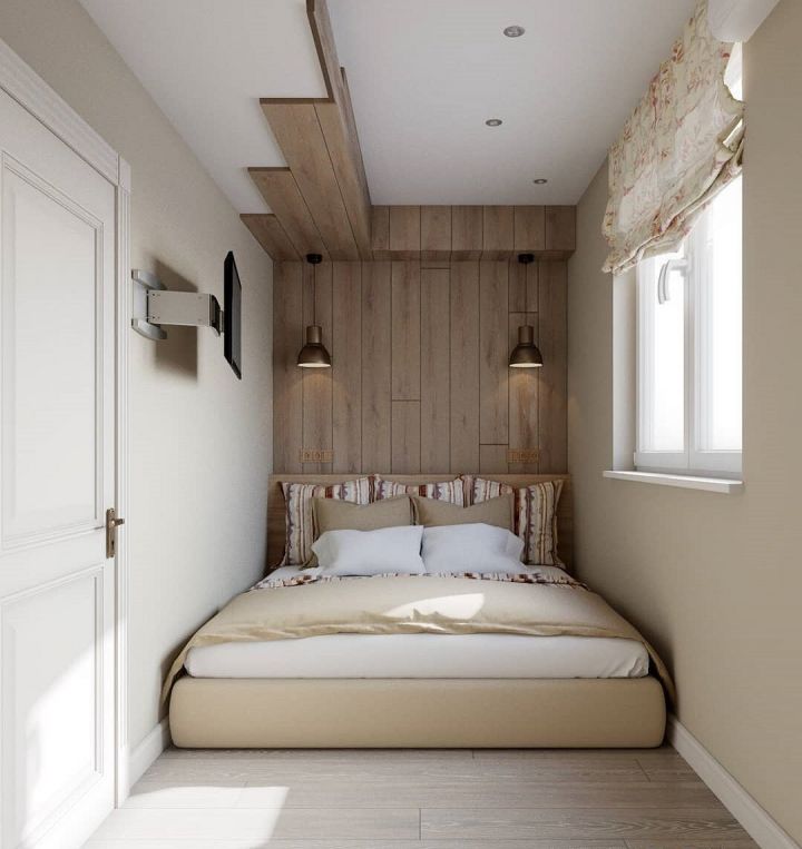Дизайн спальни 9 кв.м. (70 фото)