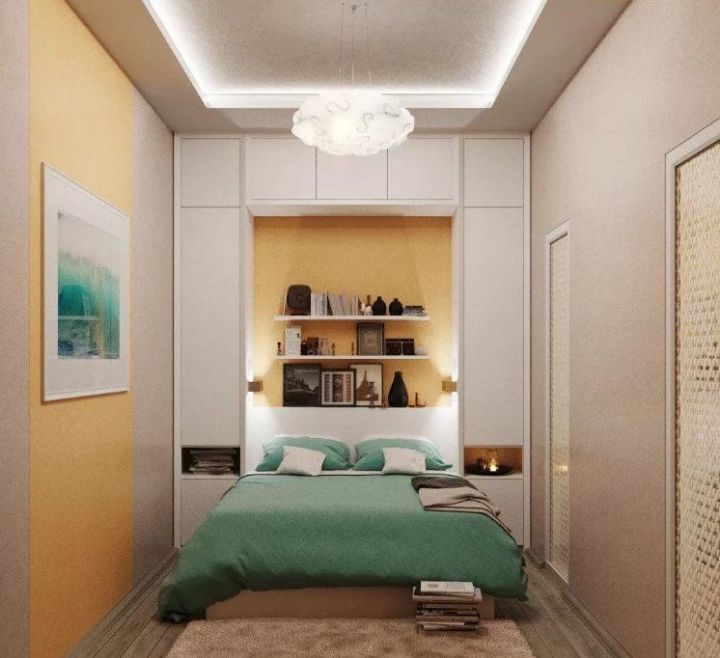 Реальный дизайн спальни 12 кв м фото