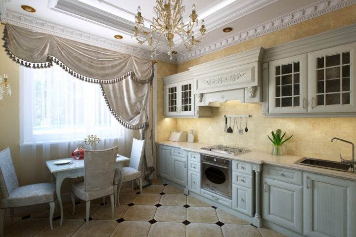 Белая кухня в классическом стиле: + фото примеров от профессиональных дизайнеров