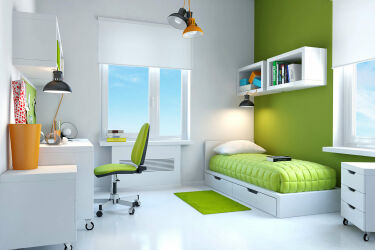 Идеи дизайна комнаты в современном стиле для девочки подростка