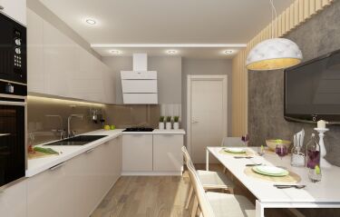 Дизайн кухни 16 кв м (89 фото)