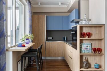Проект кухни 10 м2 с балконом планировка и дизайн