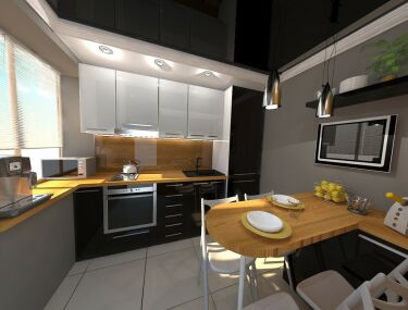 Дизайн кухни 9 кв. метров (реальные фото)