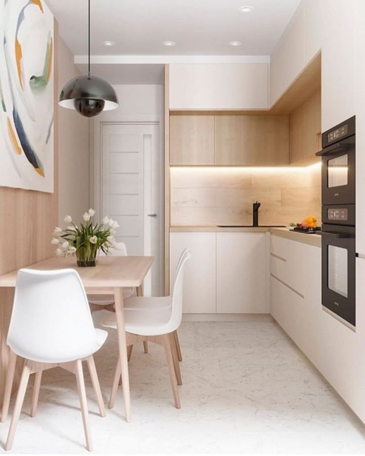 10 принципов создания интерьера кухни 8 кв. м в квартире