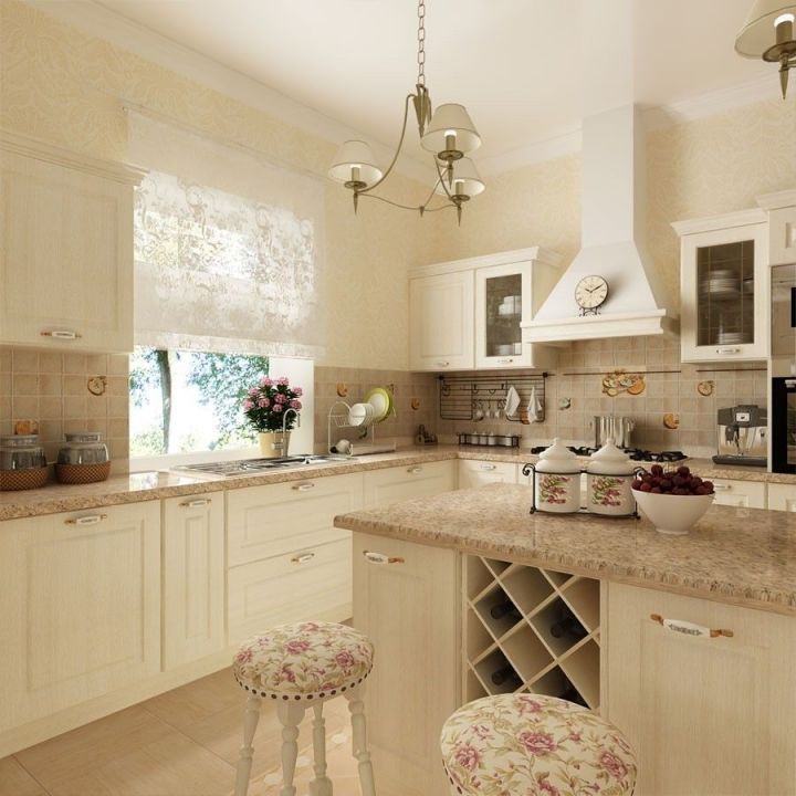 Кухня в стиле прованс: фото дизайна интерьеров в квартире и в доме
