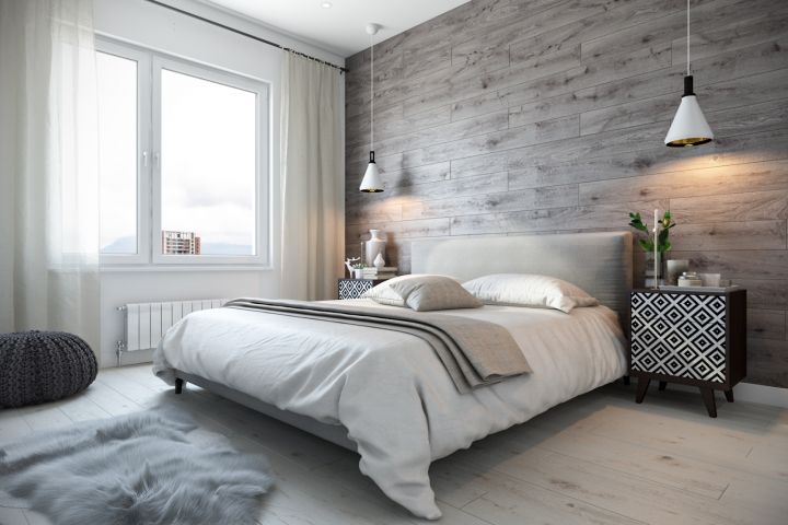 Спальни в скандинавском стиле: 94 лучших дизайна