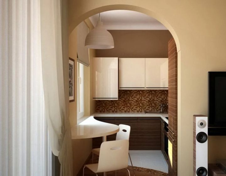 Арка с коридора на кухню (33 фото)