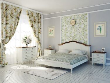 Спальня в стиле кантри, 110 фото