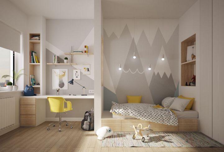 Дизайн детской комнаты для двоих детей: идеи и фото интерьеров