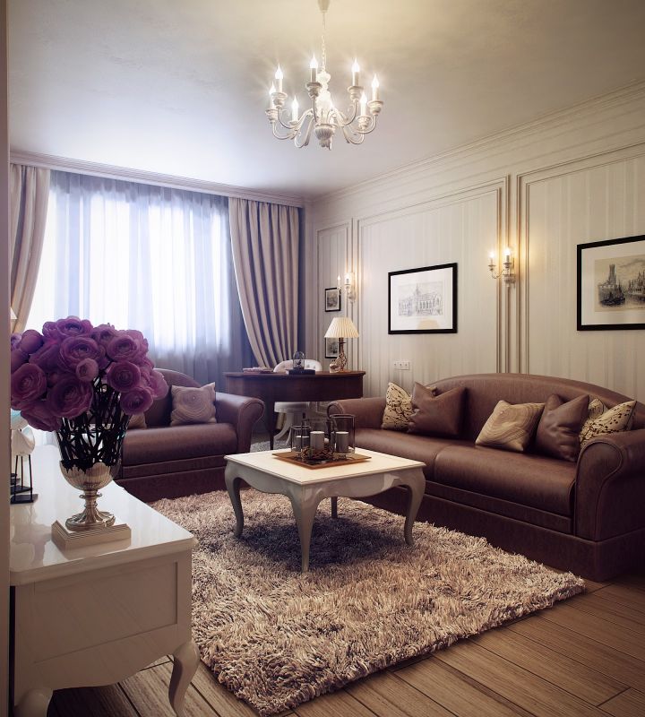 Мебель для гостиной в стиле современная классика