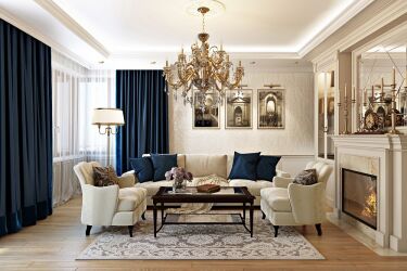 Дизайн строгие гостиные
