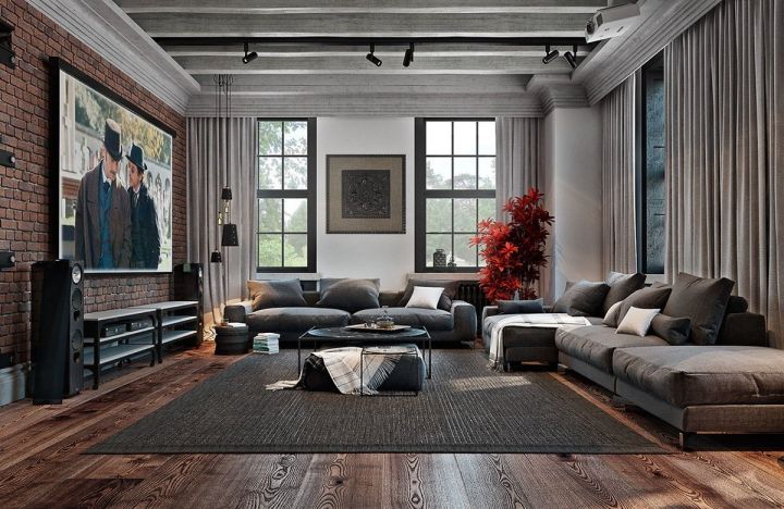 Интерьер квартиры в стиле Лофт: 215+ Фото дизайна неограниченного пространства для Самовыражения