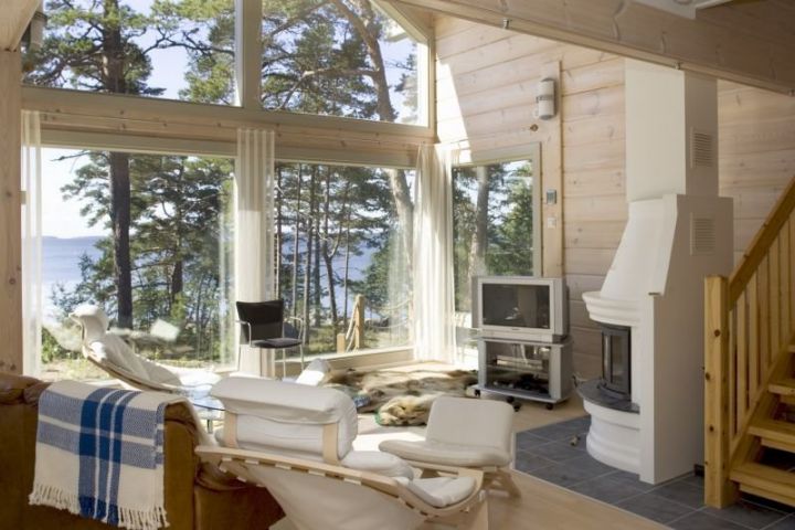 Финский стиль в интерьере деревянного дома (48 фото)