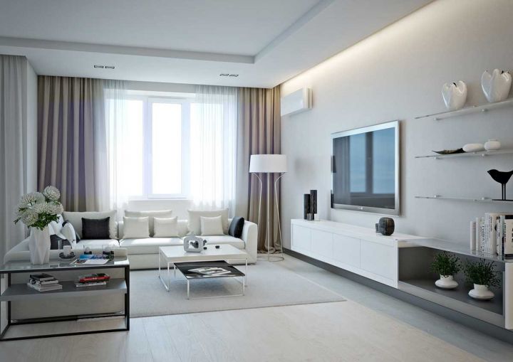 Дизайн гостиной в черно-белом стиле 25 фото - уральские-газоны.рф