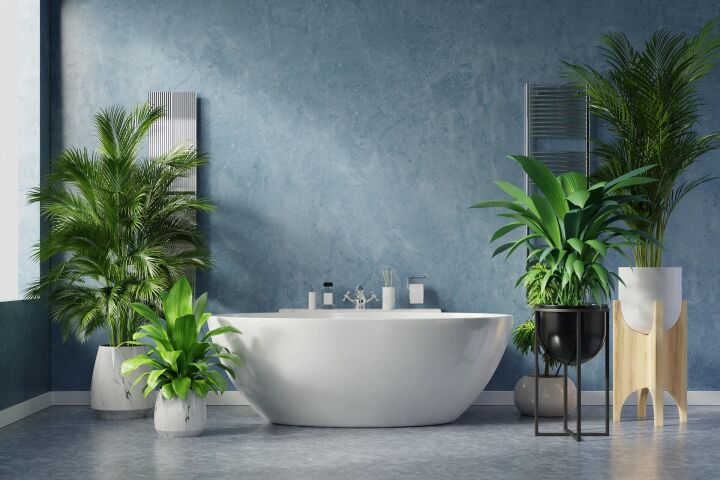Растения в интерьере ванной - тренд 2023