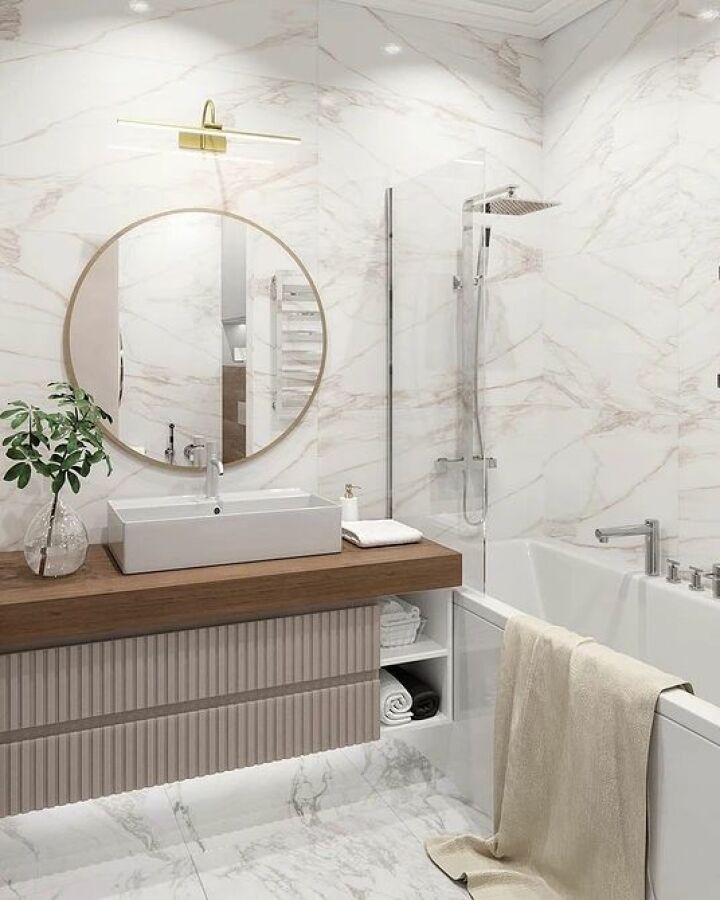Дизайн современной ванны (280 фото): лучшие идеи интерьера 2023