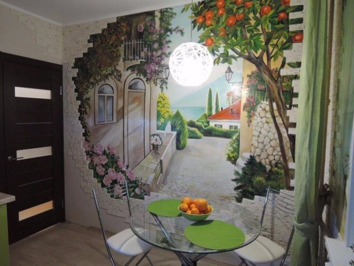 Роспись стен — 60 фото красивых вариантов в современном доме!