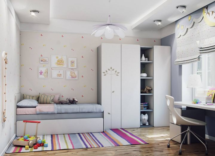 Как сделать дизайн детской комнаты для двух девочек? (59 идей для принцесс)