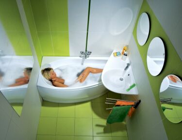 Функционально и просто: дизайн ванной в хрущевке