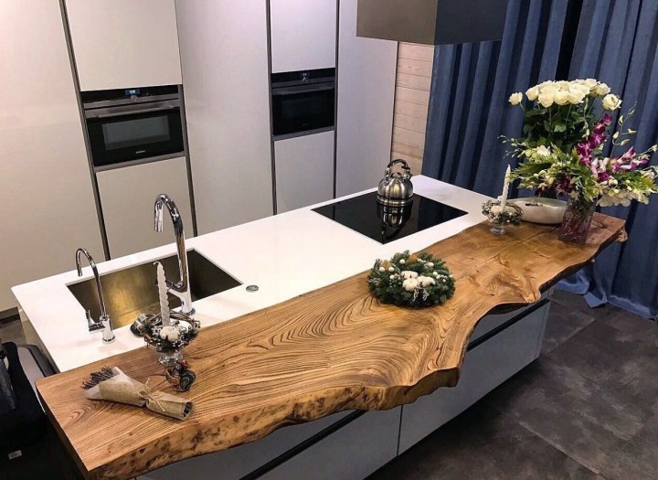 Кухонная столешница из слэба