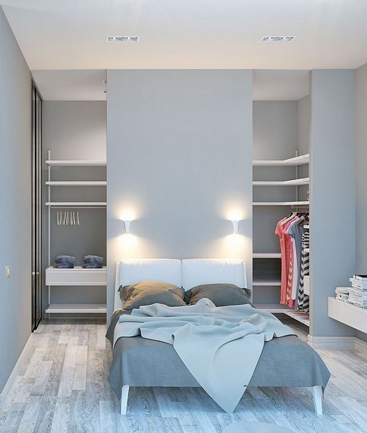 Идеи для спальни с гардеробной