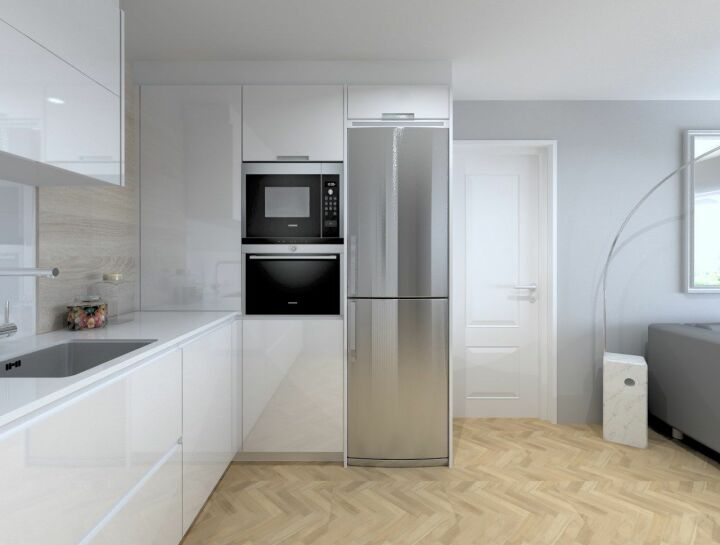 Куда поставить холодильник в маленькой кухне?