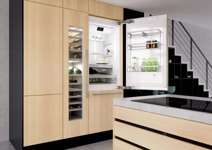 Шкаф для встроенного холодильника: особенности выбора