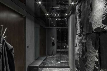 Дизайн коридора пол коричневый