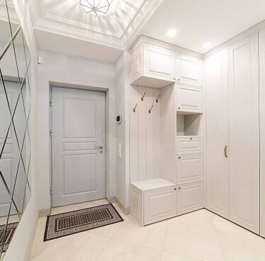 Дизайн коридора пол коричневый